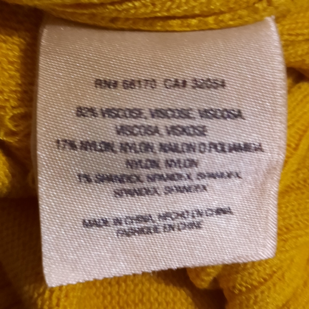 Anthropologie Yellow Knit Tank Top Sleeveless Small - Picture 6 of 8